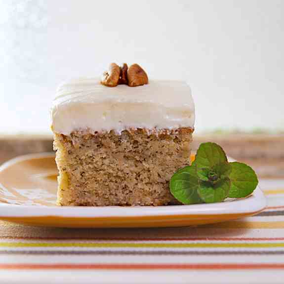 Banana Cake with Cream Cheese Frosting