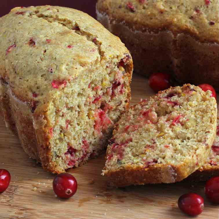 Cranberry Orange Mini Loaves with Flax