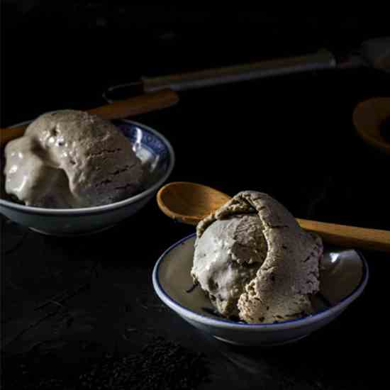 Black Sesame Ice Cream