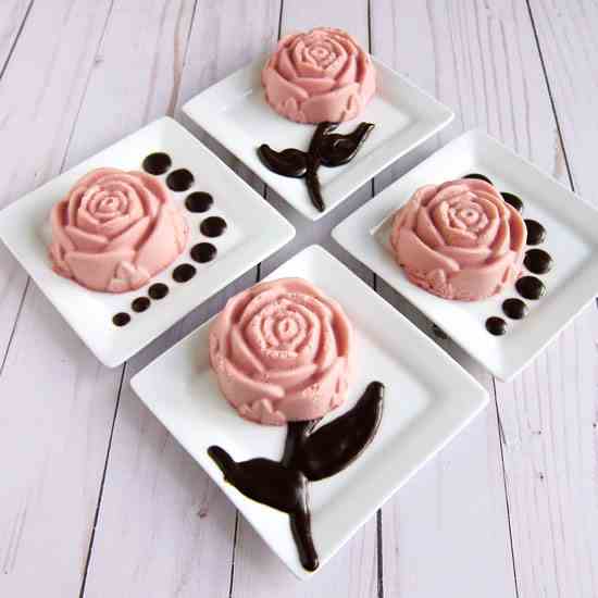 Raspberry Cheesecake Roses