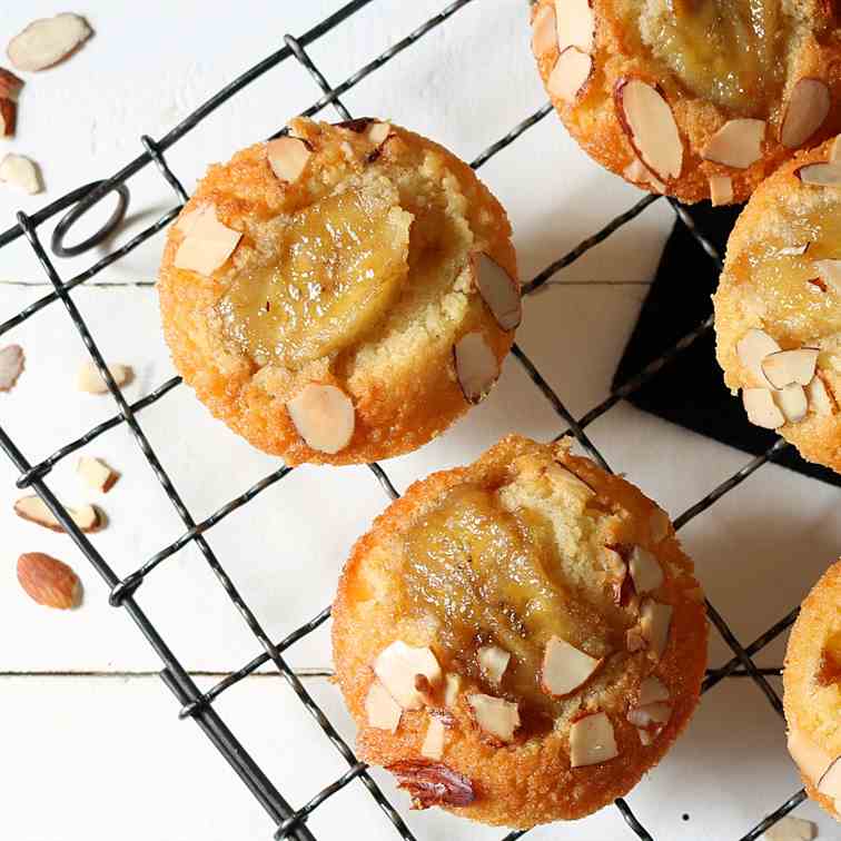 Caramelised Rum Banana Friands