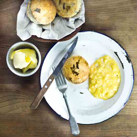 Seaweed Scones and Slow Scrambled Eggs