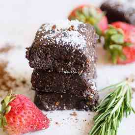 Chocolate Rosemary Brownies