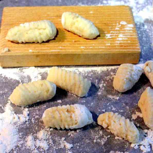 Homemade Potato Gnocchi, different Sauces