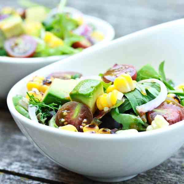 Grilled Corn Salad with Smokey Vinaigrette
