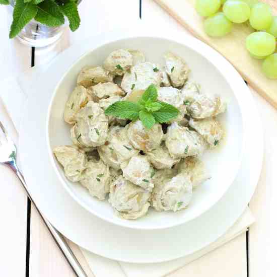 Potato Salad with Mint Pesto