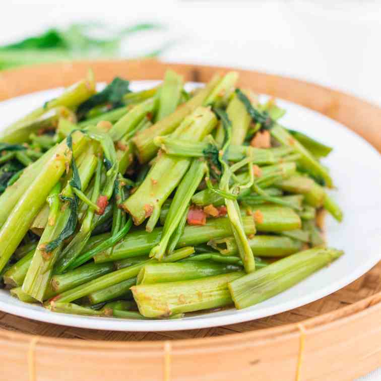 Thai Stir-Fried Morning Glory - Pad Pak Bo