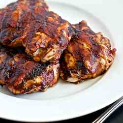 Bacon Wrapped Barbecued Chicken