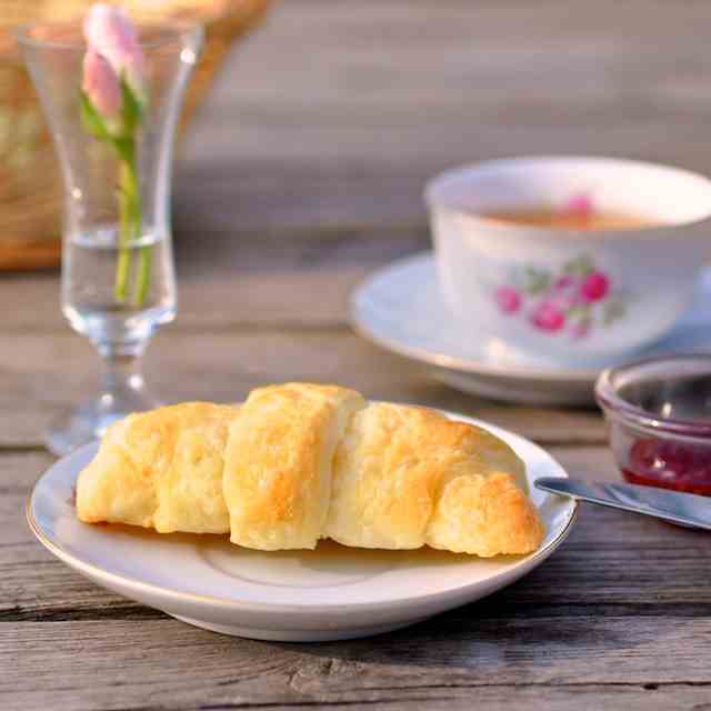 Homemade croissants