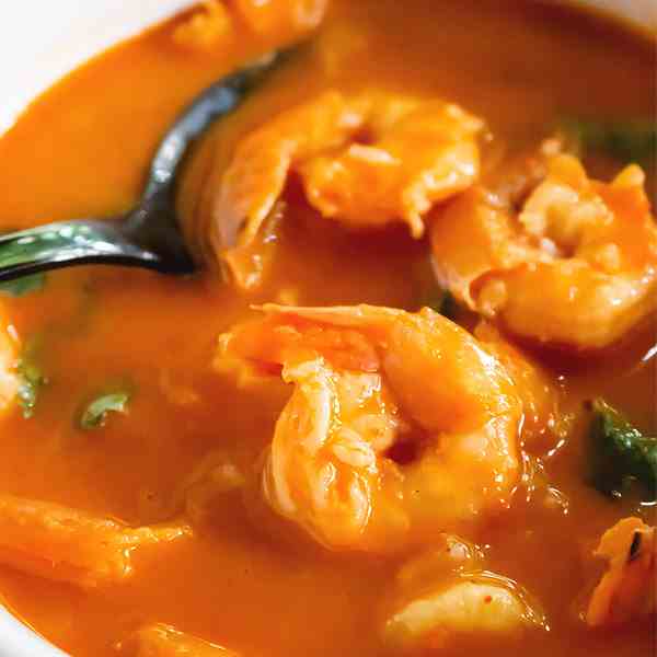 Thai shrimp curry