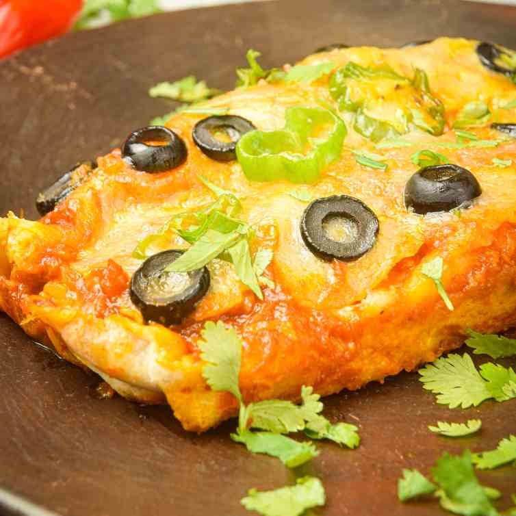 Electric Skillet Chicken Enchiladas