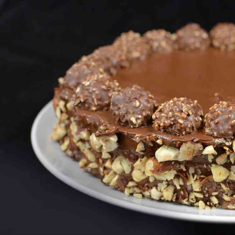 Ferrero rocher cake