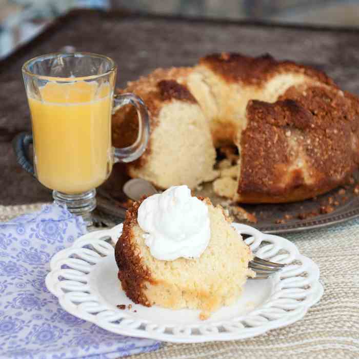 Golden Orange Crunch Cake