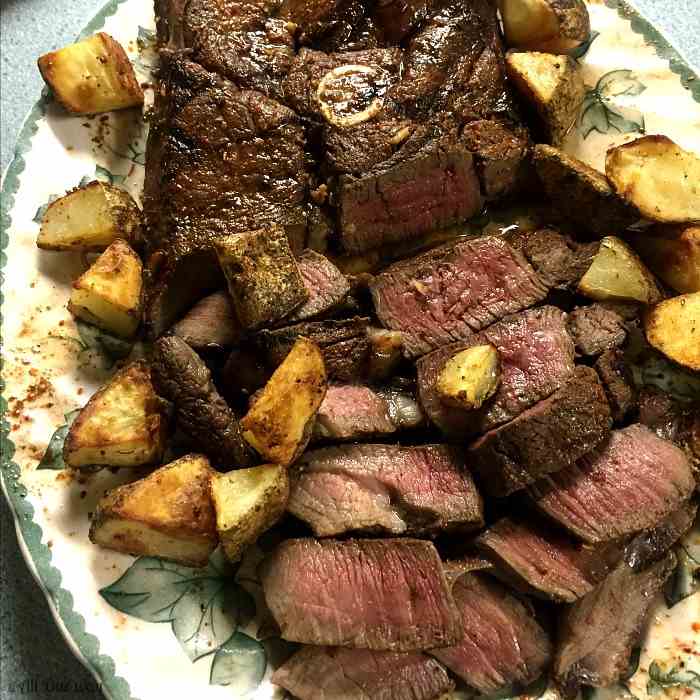 Grilled Marinated Venison Steak