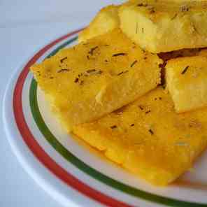 Rustic Polenta Pizza with Herbs