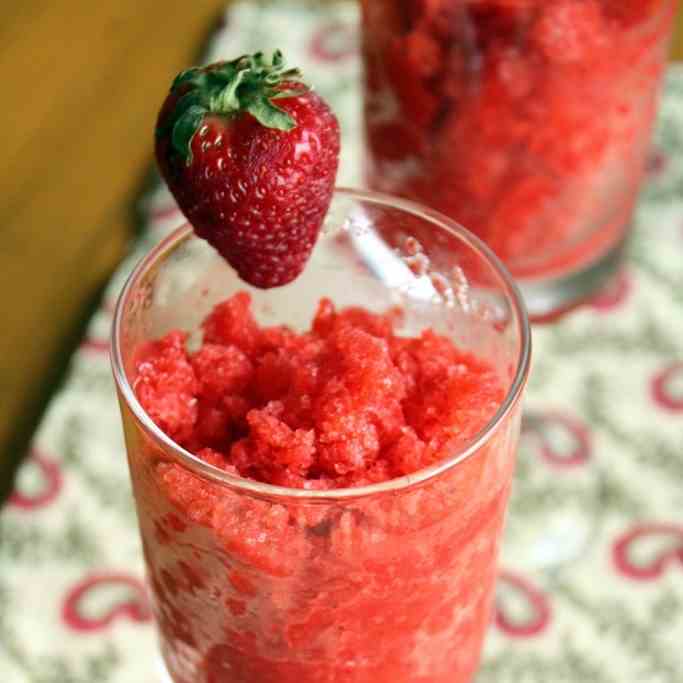 Strawberry Granita