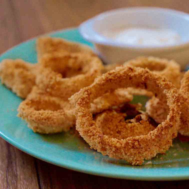 Crispy baked onion rings