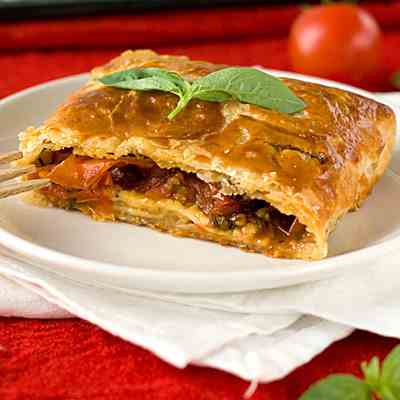 Roasted Tomato and Gouda Strudel