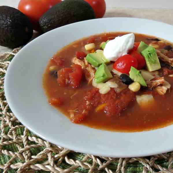 Southwestern Chicken Soup - Crockpot