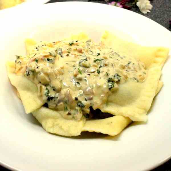 Blood Sausage Ravioli