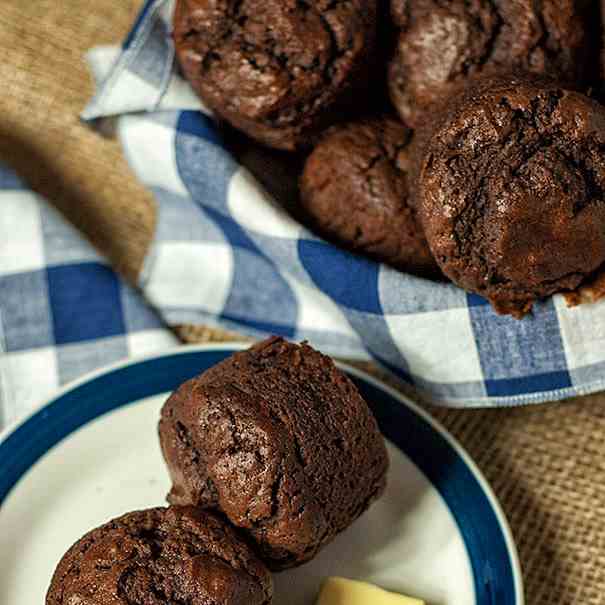 Chocolate Chocolate Chip Muffins