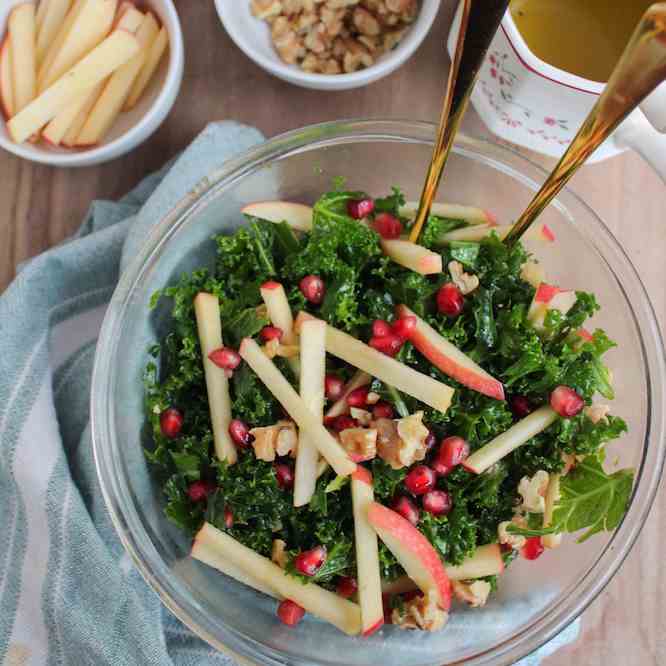 Kale - Pomegranate Salad