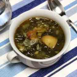 Portuguese Chourico and Kale Soup