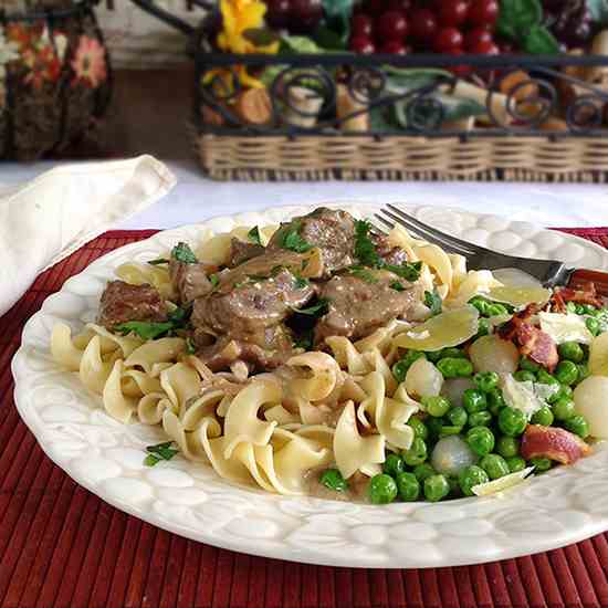 Slow-Cooker Beef Stroganoff