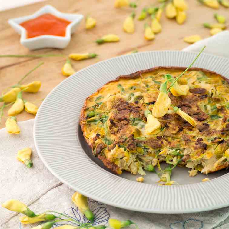 Sesbania Flower Omelette