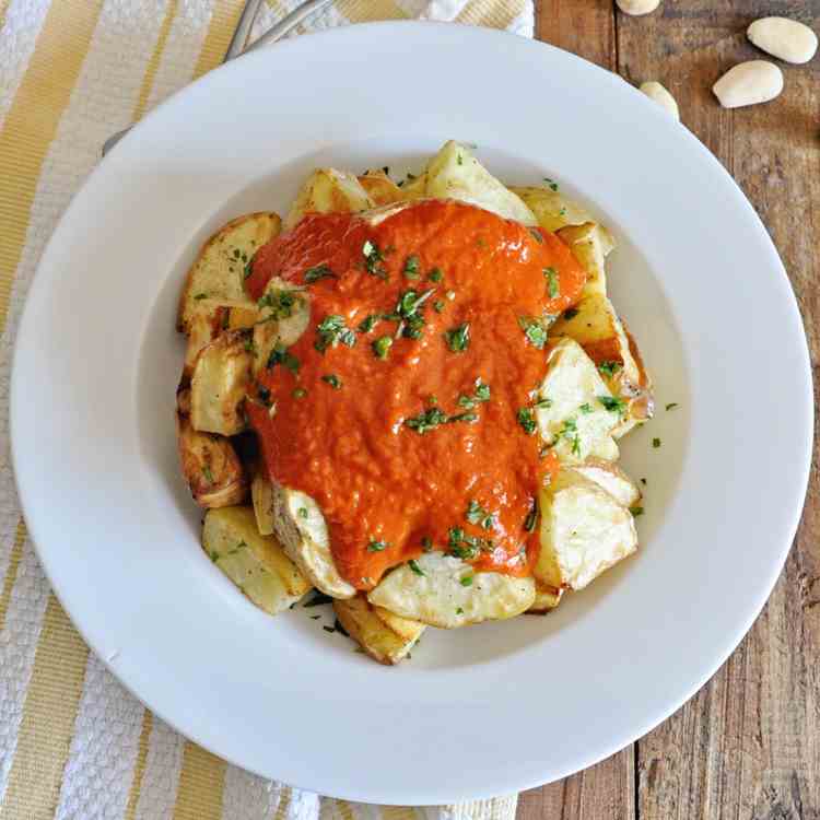 Roasted Spanish Potatoes with Romesco