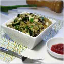 Quinoa With Cucumber And Black Beans