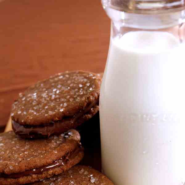 Chocolate Hazelnut Cookie Sandwiches