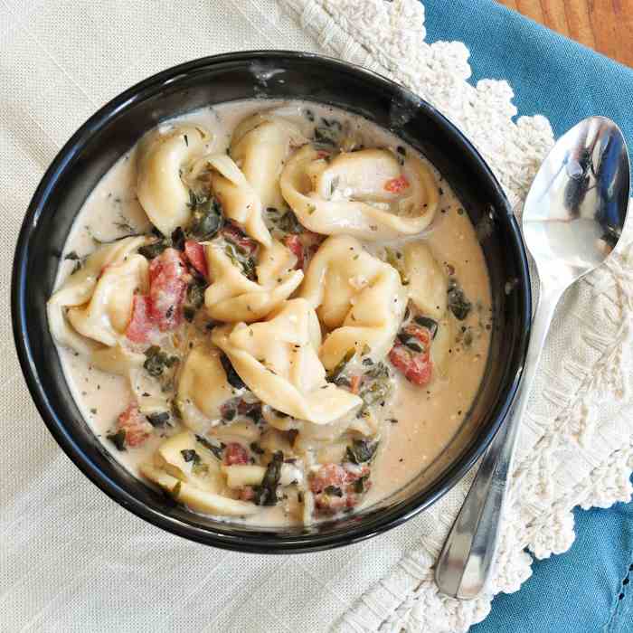 Crockpot Tortellini Soup