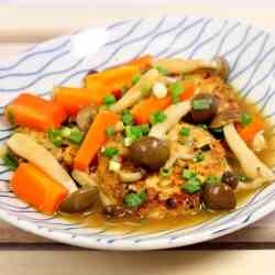 Steam-fried tofu patties