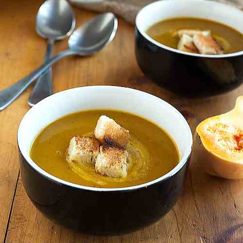 lentil & butternut squash soup