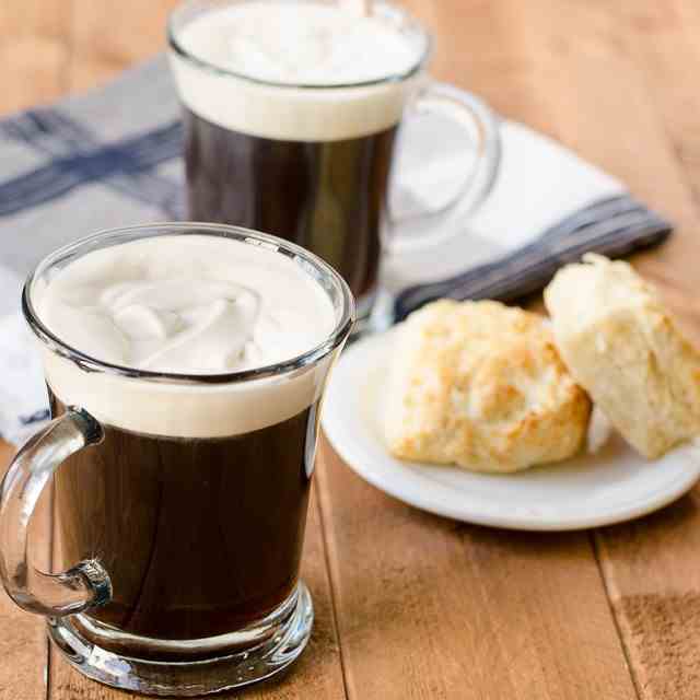 Irish Coffee with Bailey's Whipped Cream