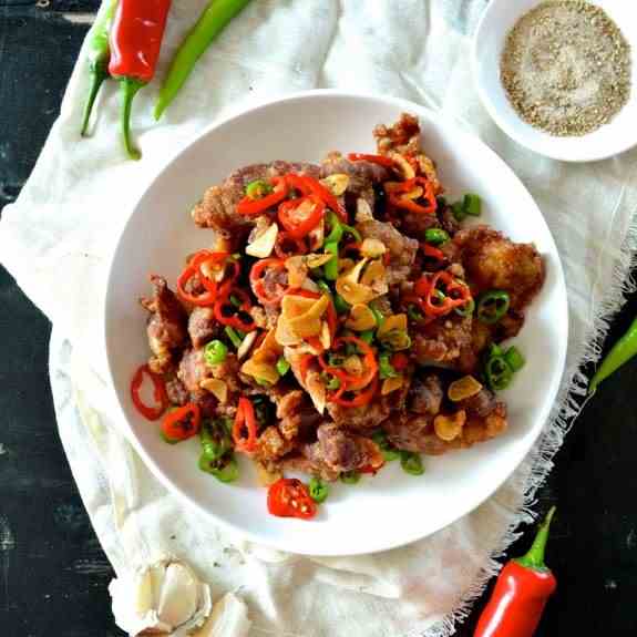 Cantonese Salt and Pepper Pork Chops