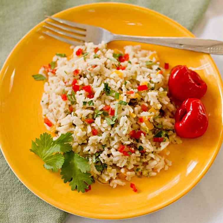 Coconut Rice with Pickled Peppers