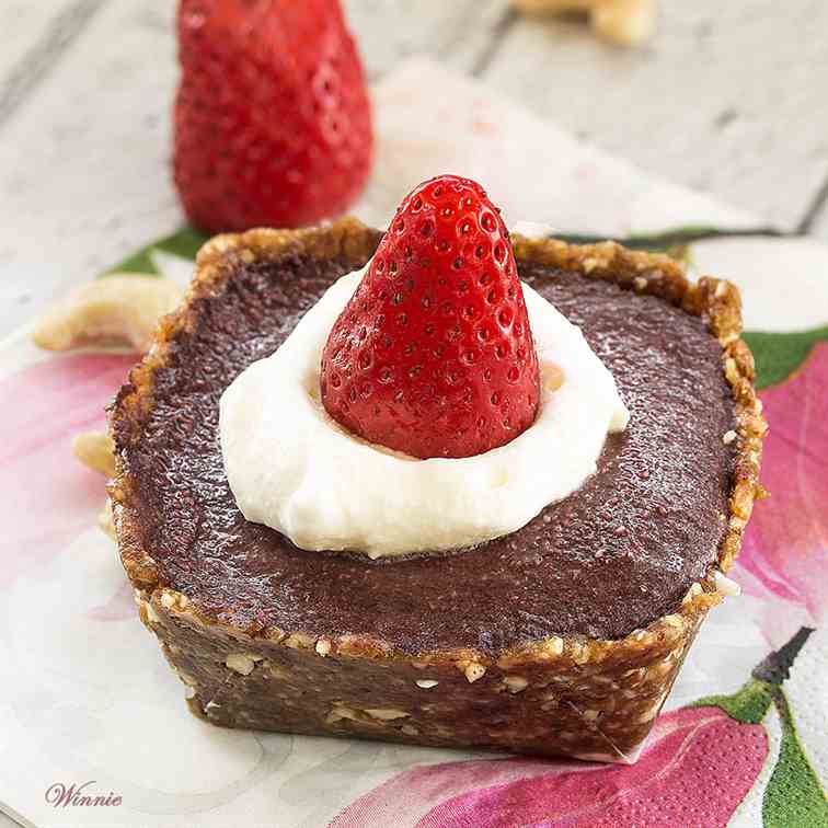 Frozen Strawberry Chocolate Tart