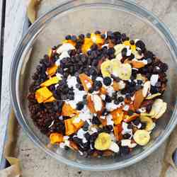 Tropical chocolate granola