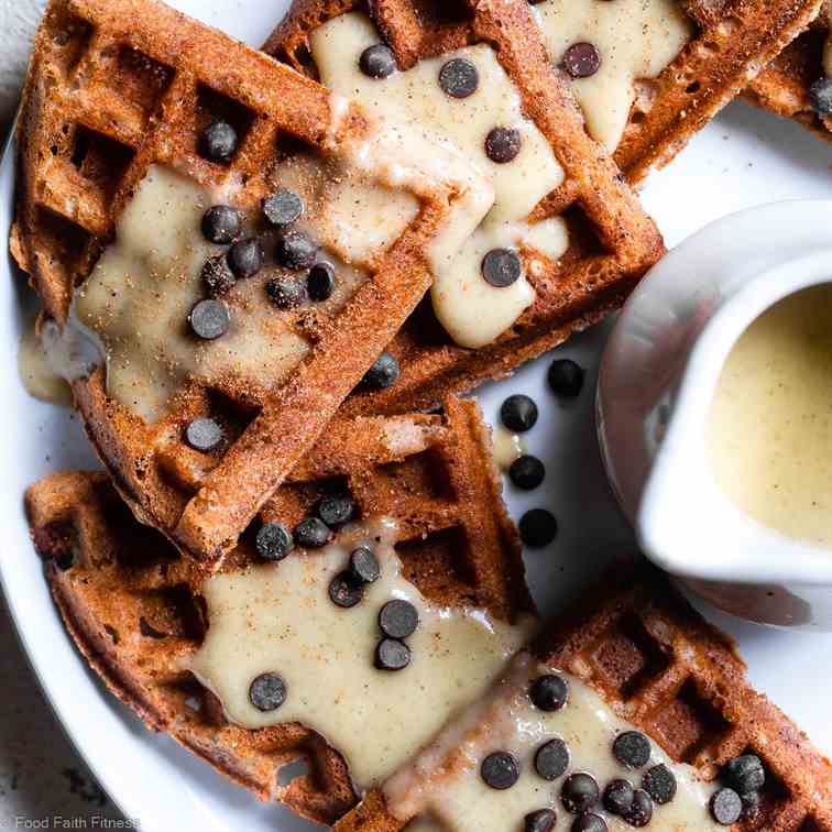 Eggnog Vegan Gluten Free Waffles