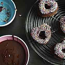 Baked Chocolate Doughnuts