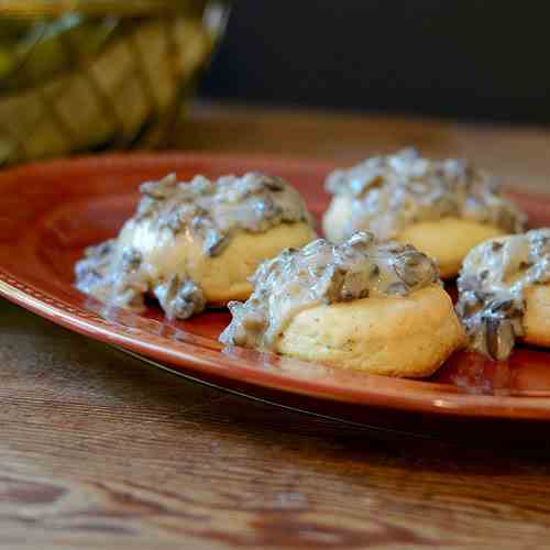 Biscuits and Mushroom Gravy