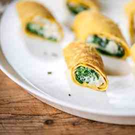 Creamy smoked haddock omelette wrap