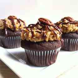 German Chocolate Cupcakes