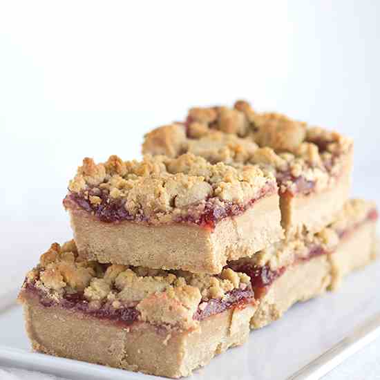 Peanut Butter Jam Bars