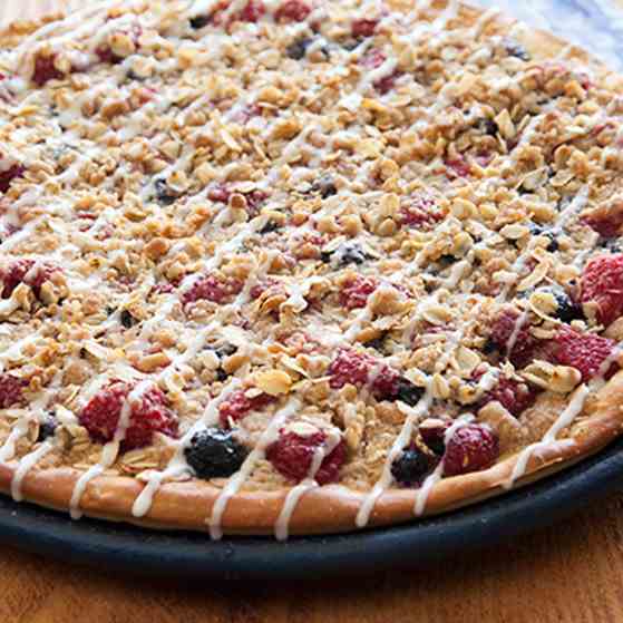 Berry Oatmeal Pizza