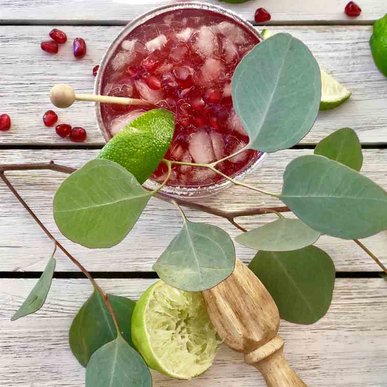 Pomogranate-Lime Margarita 