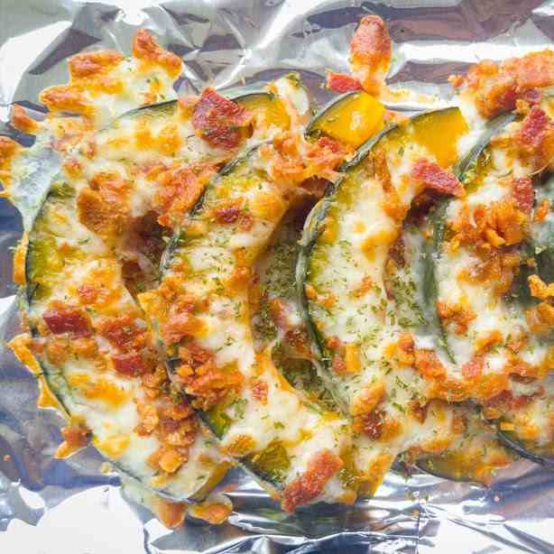 Bacon and Cheese Pumpkin Bake