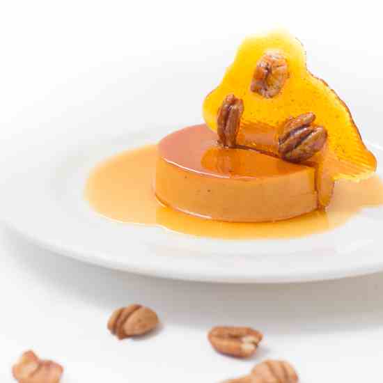 Drunken Pecan Crème Caramel